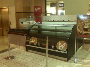 Valley Fair Mall counter by CWI contractor in Livermore